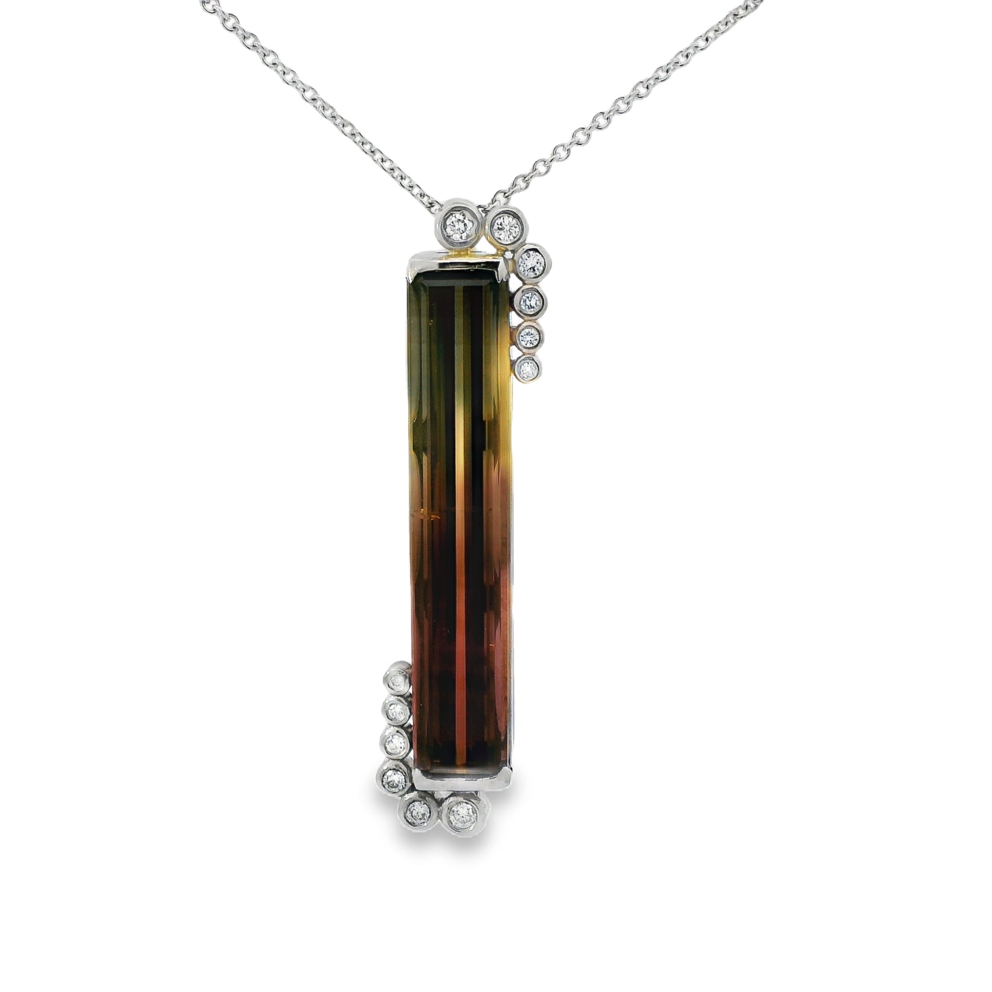Collier Tourmaline Bicolor