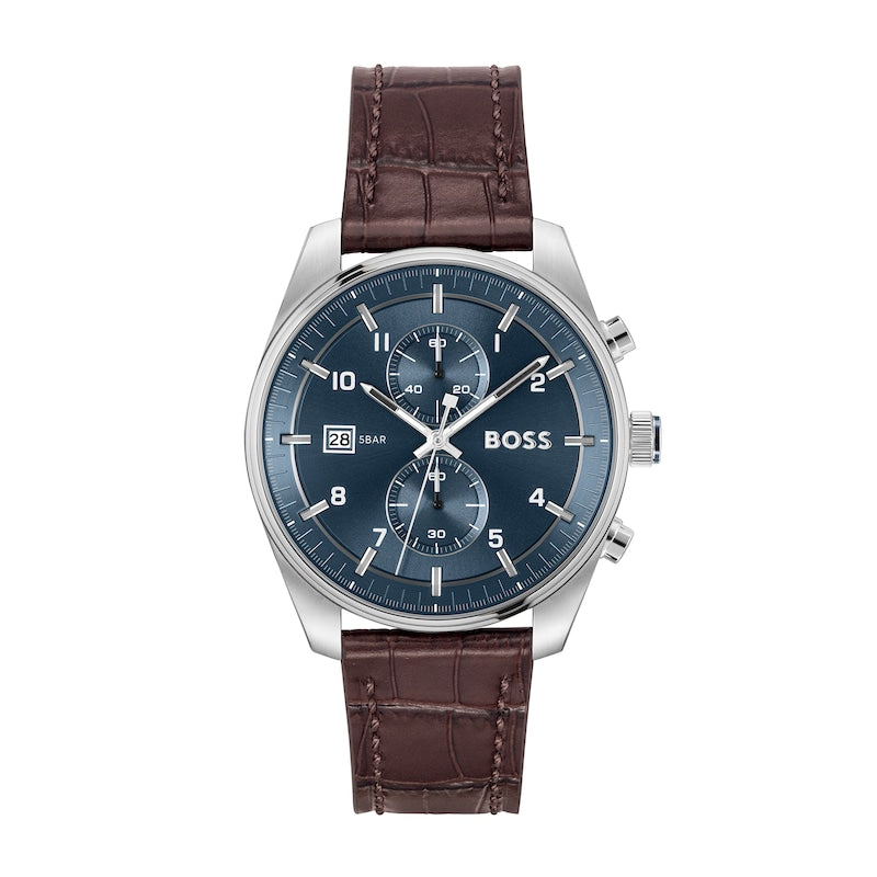 Montre Skytraveller Cuir Brun