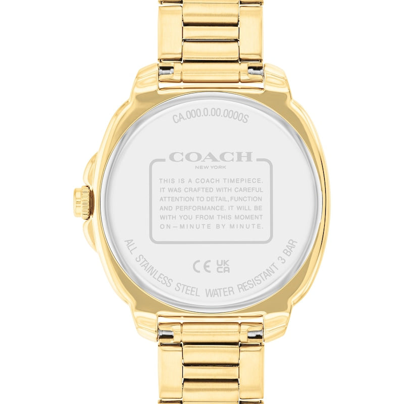 Montre Coach Kitt Doré et Noir