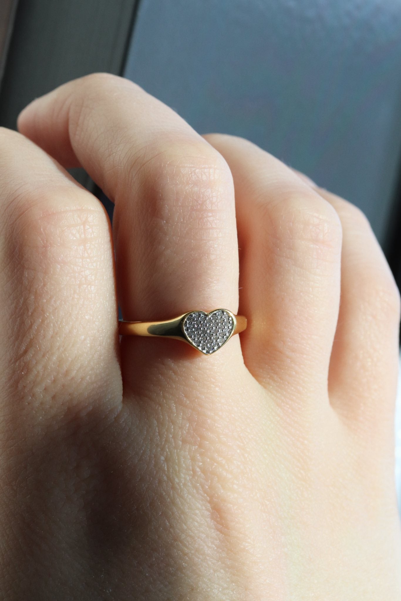 Bague Coeur Pavé